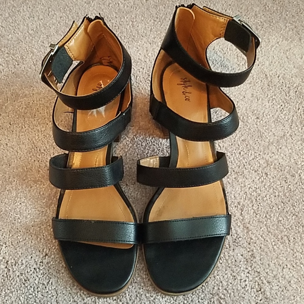 Black 6 inch heels